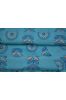 Blue Atoll Floral Printed  Mulmul Fabric