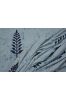 Winter Sky Leaf Print Rayon Fabric