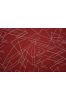 Pompeian Red Geometric Rayon Fabric