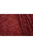 Pompeian Red Geometric Rayon Fabric