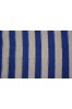 Ink Blue And White Designer Double Ikat Fabric