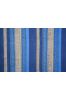 Marina Blue Striped Cotton Block Printed Fabric 