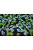 Blue Green Floral Georgette Fabric