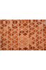 Brown Triangle Gold Printed Cotton Fabric