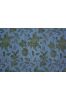 Alasakan Blue Floral Print Silk Cotton Fabric 