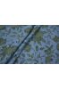 Alasakan Blue Floral Print Silk Cotton Fabric 