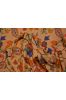 Melba Peach Printed Chanderi Silk Fabric