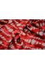 Red And White Circle Print Fine Rayon Fabric