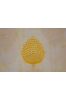 Yellow Leaf Printed Cotton Fabric 