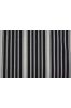 Black And White Striped Printed Cotton Fabric 