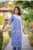 Blue Floral Kurta