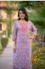 Pink Floralkurta 