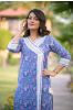 Blue Floral Kurta