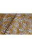 Sand Brown Leaf  Polyester Fabric