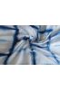 White And Blue  Mulmul Cotton Shibori Print Fabric