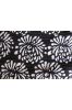 White And Black Multicolor Kantha  Floral Block Print Fabric