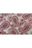 Pink Paisley Pure Silk Fabric By The Yard