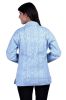 Blue Reversible Quilted Jacket For Women