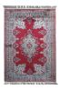 Red Persian Design Handmade Silk Rug