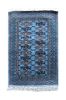 Rustic Blue Hand Knotted Wool Rug