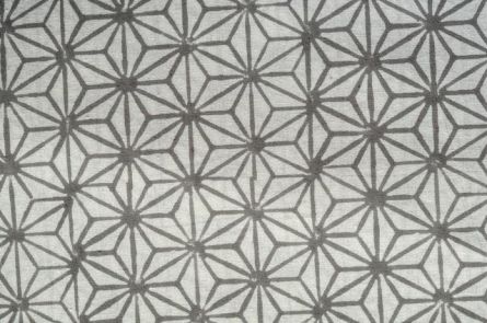 Grey Floral Web Cotton Upholstery Fabric