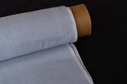 Grey Checks Handloom Khari Cotton Fabric