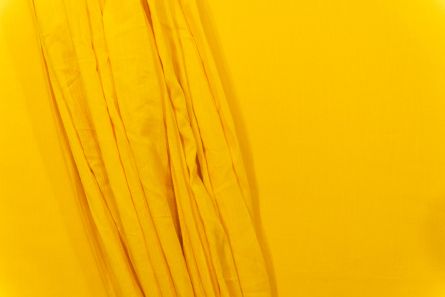 CHOME YELLOW COTTON MULMUL/VOILE FABRIC-HF5078