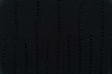 Black Chikankari Embroidered Cotton Fabric