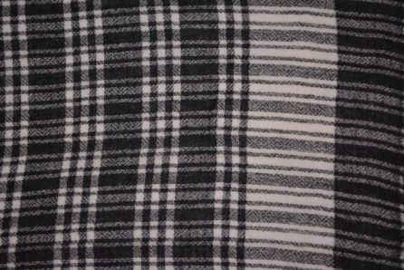 Black Checks Cashmere Wool Scarves