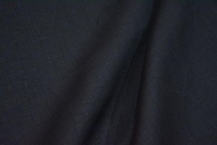 BLACK LINEN TROUSERS FABRIC BY THE YARD-HF1546