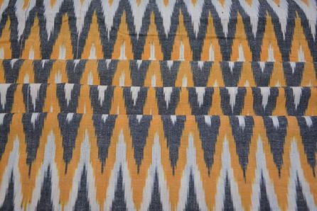 TRICOLOR CHEVRON IKAT FABRIC BY THE YARD-HF1587