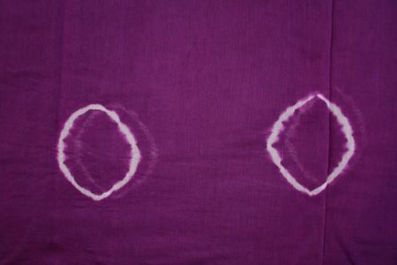 Shibori Print Purple Chanderi Fabric