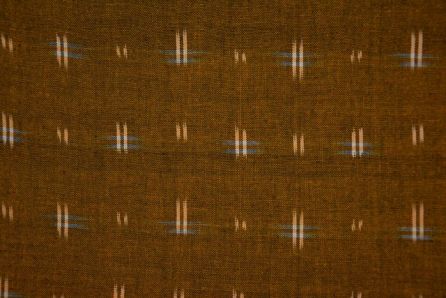 Spruce Yellow Double Ikat Cotton Fabric 