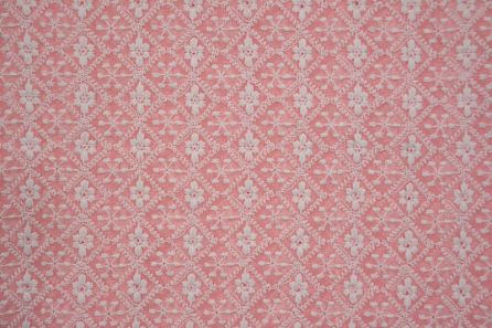 Pretty Pink Chikankari Embroidered Georgette Fabric