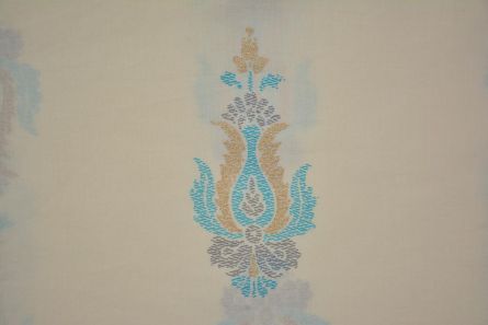 Blue Designer Printed Cotton Fabric 