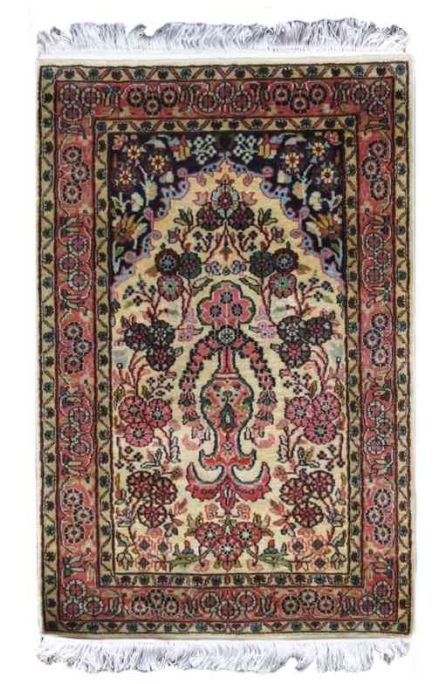 KASHMIR PURE SILK INDIAN RUG FROM INDIA