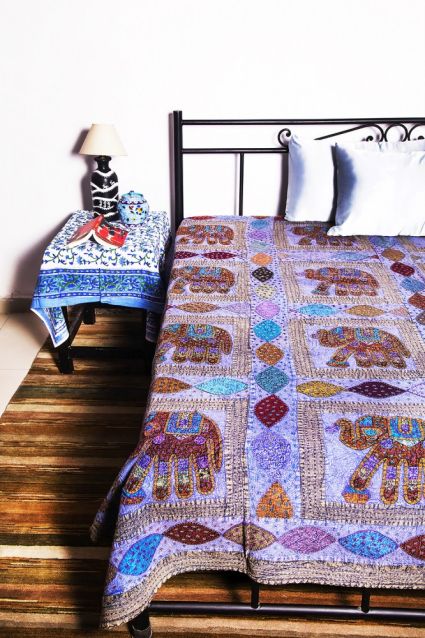 Elephant Patch Indian Bedspreads