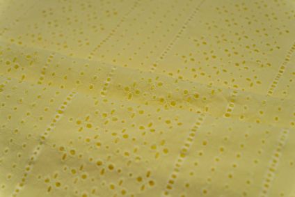Limelight Chikankari Embroidered Cotton Fabric (58" Width) 