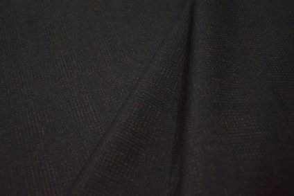 Black Tweed Wool Fabric