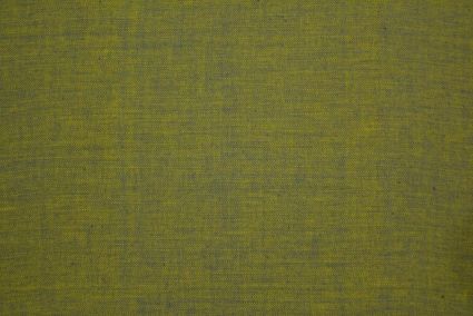 Apple Green Yellow Herring Bone Double Tone Handloom Cotton Fabric