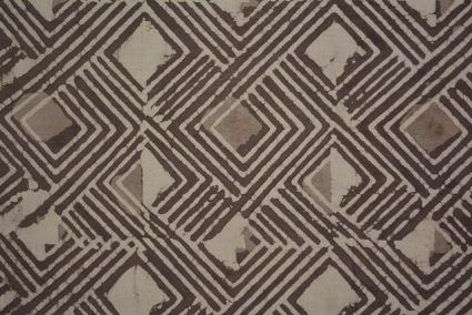 Kashish Grey Geometric Block Print Cotton Fabric