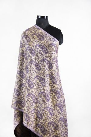 MAGNETIC VIOLET PAISLEY FASHION SCARVES FOR WOMEN 