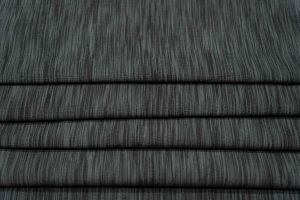 BLACK GREY IKAT UPHOLSTERY COTTON FABRIC-HF6021