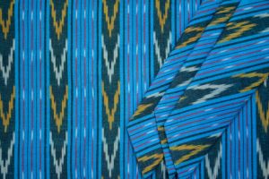 TRICOLOR IKAT FABRIC BY THE YARD-HF1304