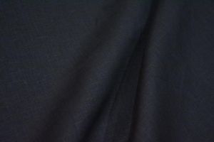 BLACK LINEN TROUSERS FABRIC BY THE YARD-HF1546
