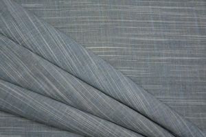 GREY AND WHITE DOUBLE TONE HANDWOVEN COTTON FABRIC-HF2125