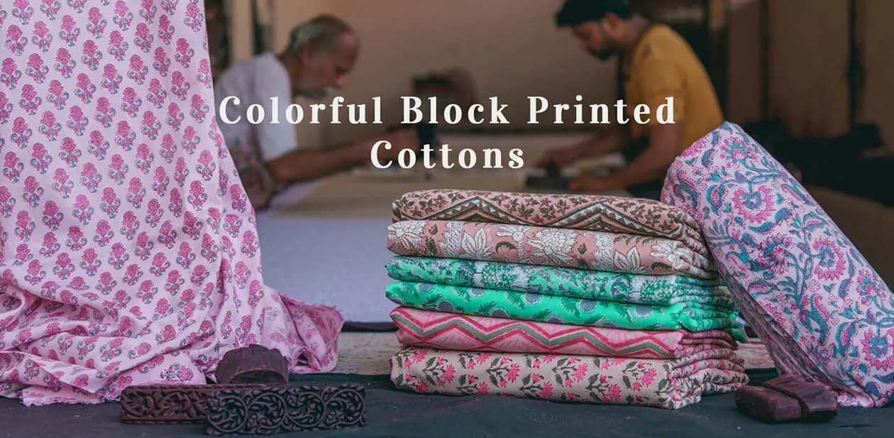 Colorful Block Printed Cottons