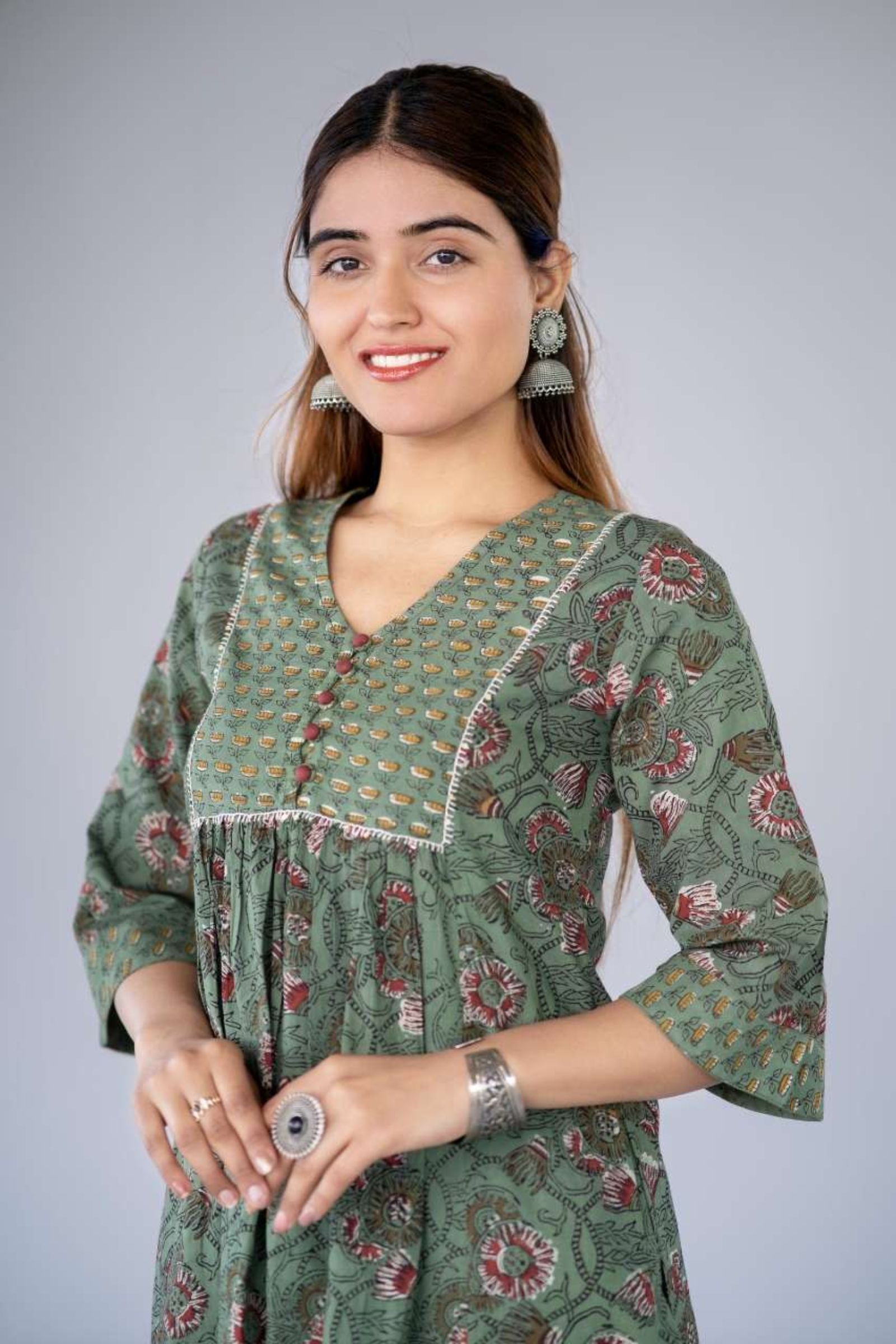 block printed kurta